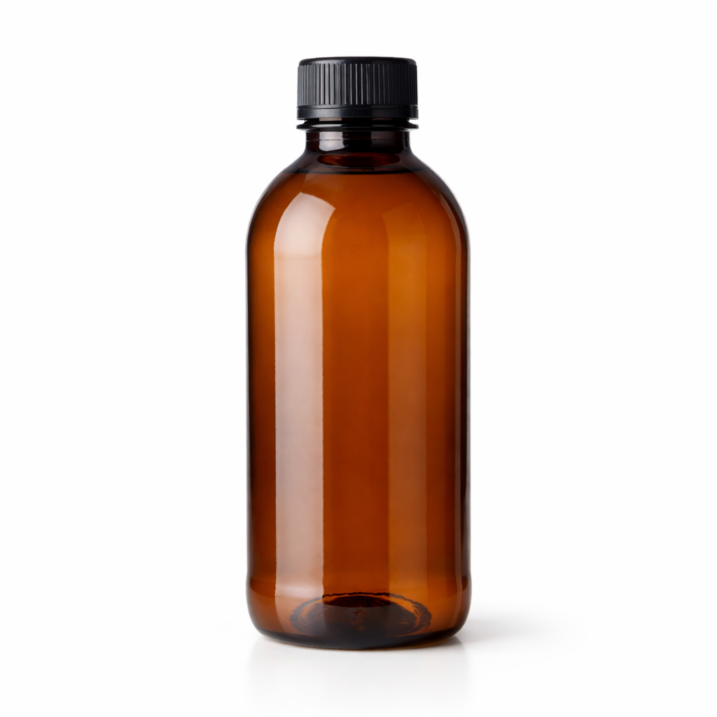 300ml Screw Cap Brute Amber Bottle